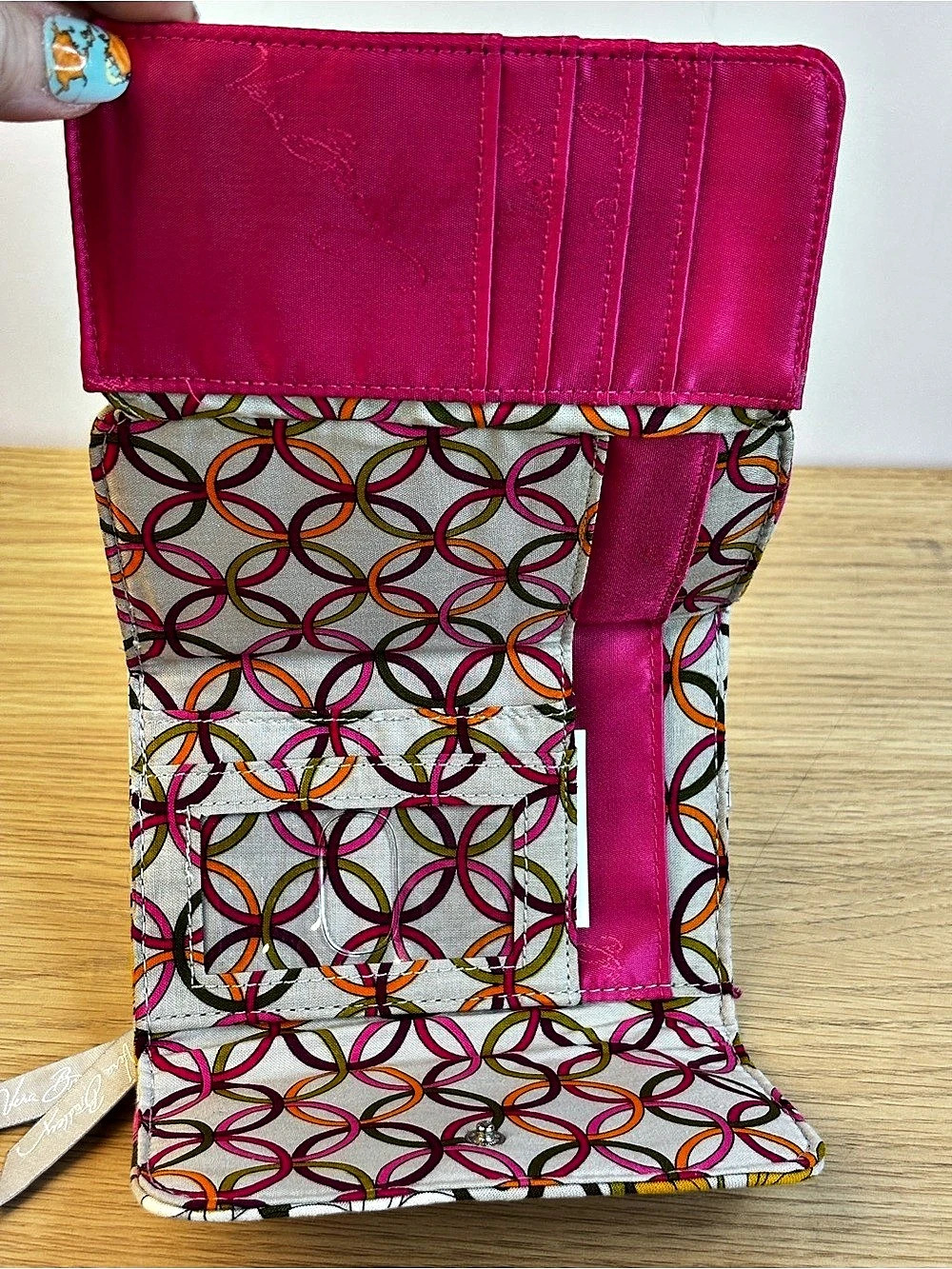Vera Bradley Euro Wallet Retired "Tea Garden" pattern NWT - Picture 5 of 6